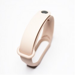 Ремешок Rumi силиконовый для Xiaomi Mi Band 5 / 6 (молочный шоколад)