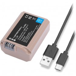 Аккумулятор Zarrumi TNP-FW50 с входом USB Type-C аналог Sony NP-FW50