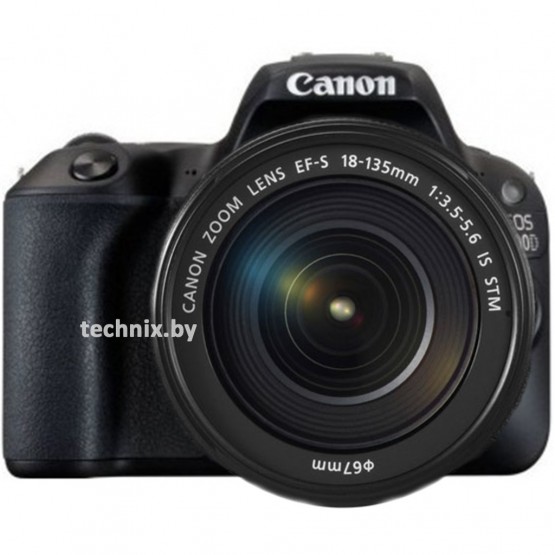 Зеркальный фотоаппарат Canon EOS 200D Kit 18-135 IS STM Черный