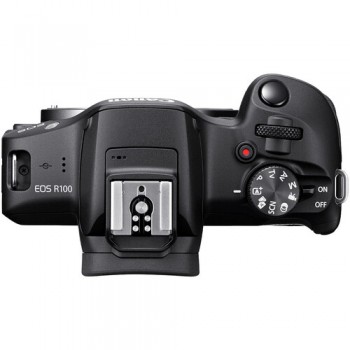 Беззеркальный фотоаппарат Canon EOS R100 kit 18-45 + 55-210 Черный цвет