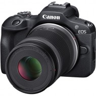 Беззеркальный фотоаппарат Canon EOS R100 kit 18-45 + 55-210 Черный цвет