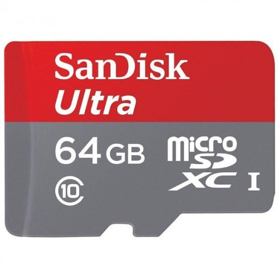 Карта памяти SanDisk Ultra microSDXC 64Gb Class 10 UHS-I U1 A1 100mb/s