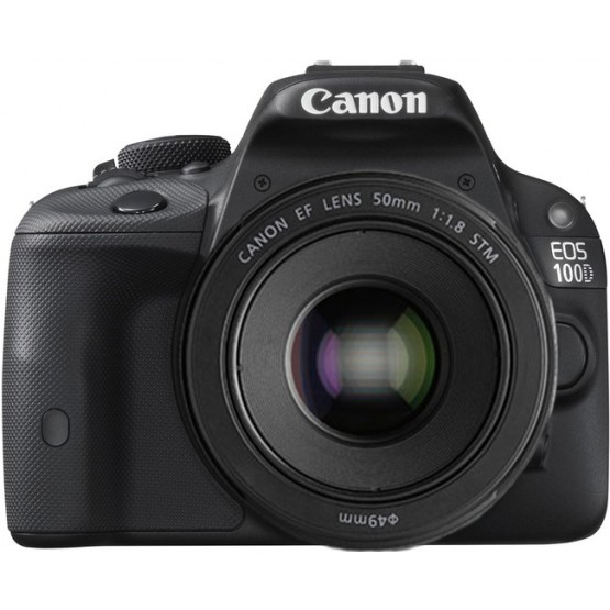Зеркальный фотоаппарат Canon EOS 100D Kit 50mm f/1.8 STM черный