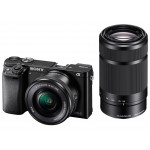 Беззеркальный фотоаппарат Sony Alpha A6000Y Double Kit 16-50mm + 55-210mm черный