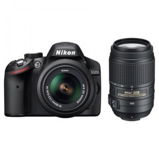 Зеркальный фотоаппарат Nikon D3200 Double Kit 18-55mm VR II + 55-300mm VR