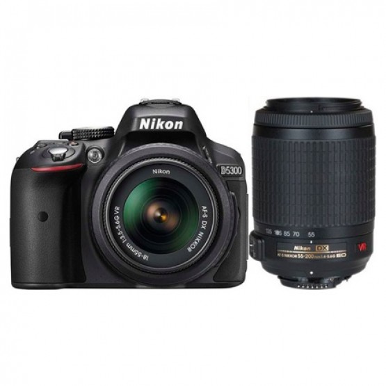 Зеркальный фотоаппарат Nikon D5300 Double Kit 18-55mm VR II + 55-200mm VR II