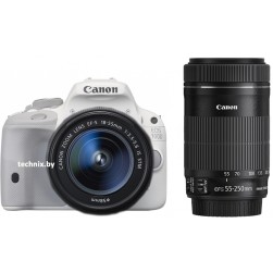 Canon EOS 100D Double Kit 18-55mm IS STM + 55-250mm IS STM белый
