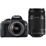 Canon EOS 100D Double Kit 18-55mm IS II + 55-250mm IS II черный