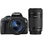 Canon EOS 100D Double Kit 18-55mm IS STM + 55-250mm IS STM черный