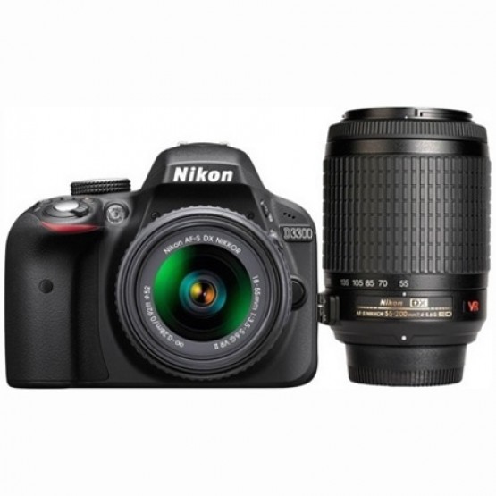 Зеркальный фотоаппарат Nikon D3300 Double Kit 18-55mm VR II + 55-200mm VR II