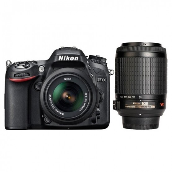 Зеркальный фотоаппарат Nikon D7100 Double Kit 18-55mm VR + 55-200mm VR II
