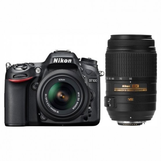 Зеркальный фотоаппарат Nikon D7100 Double Kit 18-55mm VR + 55-300mm VR