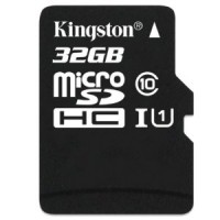 Карта памяти Kingston MicroSDHC 32Gb 100Mbs + SD adapter