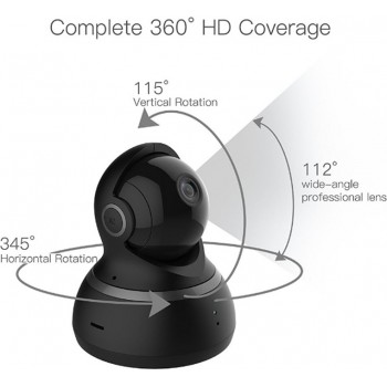 Сетевая IP-камера Xiaomi YI Dome Camera 1080p черный цвет (китайская версия)