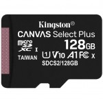 Карта памяти Kingston Canvas Select Plus microSDXC 128Gb UHS-I U1 100MB/s