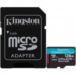 Карта памяти Kingston Canvas Go! Plus microSDXC 128Gb UHS-I U3 A2 V30 (с адаптером)