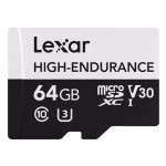 Карта памяти Lexar High-Endurance microSDXC 64Gb UHS-I U3 V30