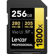 Карта памяти Lexar Professional 1800x SDXC 256Gb UHS-II U3 V60 280/205