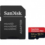 Карта памяти SanDisk Extreme Pro microSDXC 64Gb UHS-I U3 A2 V30