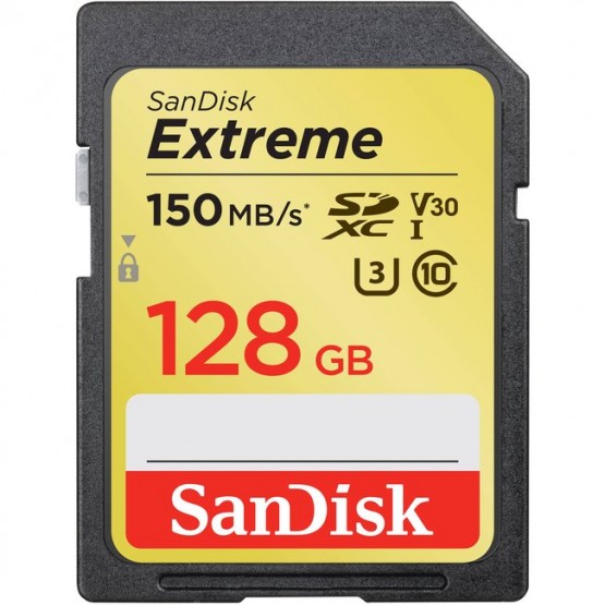 Карта памяти Карта памяти SanDisk Extreme SDXC 128Gb UHS-I U3 (SDSDXV5-128G)