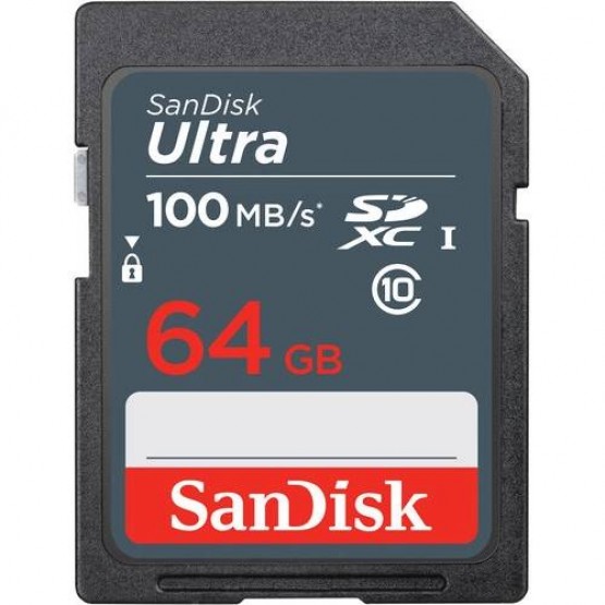 Карта памяти SanDisk Ultra SDXC 64Gb Class 10 UHS-I U1 (SDSDUNR-064G-GN3IN)
