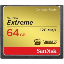 Карта памяти SanDisk Extreme CF 64Gb 120Mb/s, 85MB/s UDMA7