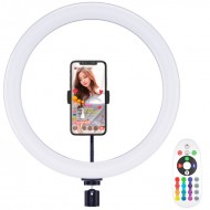 Кольцевая светодиодная RGB лампа 30.5 см Zarrumi iRing L31 Multicolor (cо стойкой)