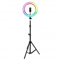 Кольцевая RGB лампа 26 см со стойкой Zarrumi ColorRing L26