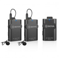 Двойной беспроводной микрофон Boya BY-WM4 Pro-K2 для устройств с разъемом 3,5 мм
