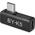 Г-образный адаптер Boya BY-K5 (USB Type-C мама на USB Type-C папа)