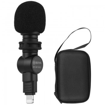 Мини конденсаторный микрофон Boya BY-M100D для Apple iPhone