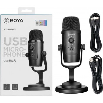 Конденсаторный микрофон Boya BY-PM500 для компьютера и Android-смартфона
