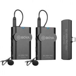 Двойной беспроводной микрофон Boya BY-WM4 Pro-K6 для устройств с разъемом USB Type-C