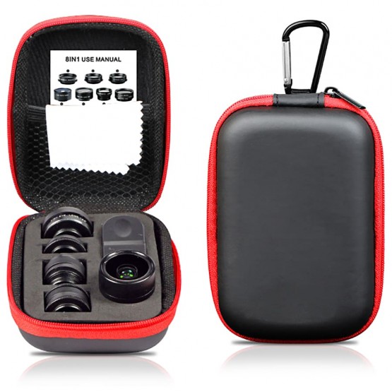 Объективы для телефона (комплект 8 в 1) Zarrumi Octo Kit 8 in 1