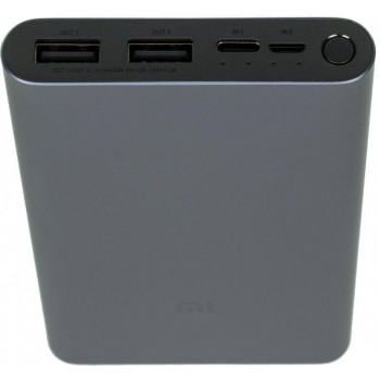 Внешний портативный аккумулятор Xiaomi Mi Power Bank 3 10000mAh (PLM13ZM) Черный цвет