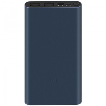 Внешний портативный аккумулятор Xiaomi Mi Power Bank 3 10000mAh (PLM13ZM) Черный цвет