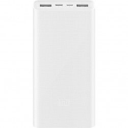 Портативное зарядное устройство Xiaomi Mi Power Bank 3 PLM18ZM USB-C 20000mAh (белый)