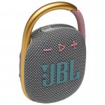Беспроводная колонка JBL Clip 4 (серый/золотистый)