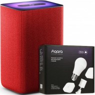 Умная колонка Яндекс Станция 2 (красный рубин) с набором умного дома Aqara SYK42