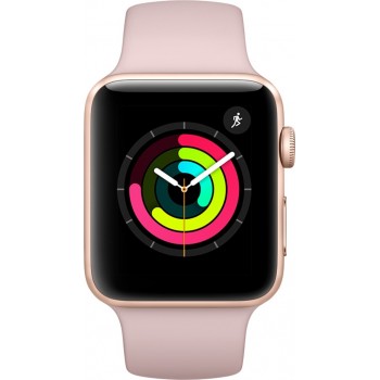 Умные часы Apple Watch Series 3 42 мм (золотистый алюминий/розовый песок) [MQL22GK]