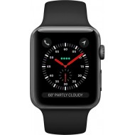 Умные часы Apple Watch Series 3 42mm Space Grey Aluminum Case with Black Sport Band [MTF32]