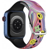 Силиконовый ремешок Rumi Sport Band для Apple Watch 38 / 40 / 41mm (смайлы)