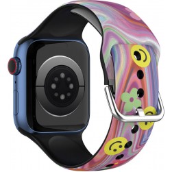 Силиконовый ремешок Rumi Sport Band для Apple Watch 38 / 40 / 41mm (смайлы)
