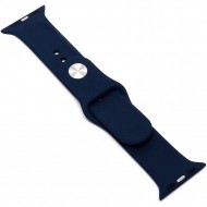 Силиконовый ремешок Sport Band для Apple Watch 42 / 44 / 45mm (темно-синий)