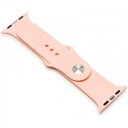 Силиконовый ремешок Sport Band для Apple Watch 42 / 44 / 45mm (светло-персиковый)