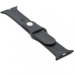 Силиконовый ремешок Sport Band для Apple Watch 42 / 44 / 45mm (черный)
