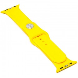 Силиконовый ремешок Sport Band для Apple Watch 38 / 40 / 41mm (ярко-желтый)