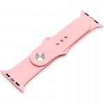 Силиконовый ремешок Sport Band для Apple Watch 38/40/41mm (нежно-розовый)