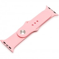 Силиконовый ремешок Sport Band для Apple Watch 38 / 40 / 41mm (нежно-розовый)