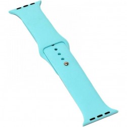 Силиконовый ремешок Sport Band для Apple Watch 42 / 44 / 45mm (ярко-голубой)